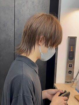 ギークス(GEEKS) 【GEEKS渋谷】ウルフカット/メンズウルフ/ベージュ/透明感