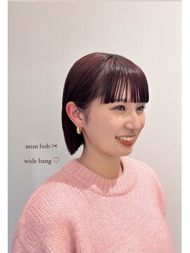 ガーランド (Garland) 切りっぱなしボブ/シースルーバング/前髪/原宿神宮前