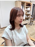 ピンクブラウン 【stylist:Yumi】