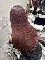 ロンド レア 天神大名店(Lond Le’a) デザインカラー/レイヤーカット/ウェットヘア/オリーブベージュ