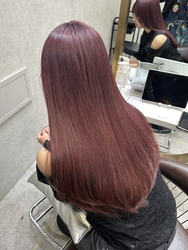 ロンド レア 天神大名店(Lond Le’a) デザインカラー/レイヤーカット/ウェットヘア/オリーブベージュ