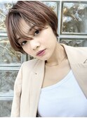 大人ショートヘア/まるみショート/ショートボブ/駒沢大学