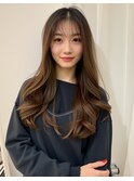 シースルーバング愛されこなれヘアうるツヤ艶感【髪質改善】