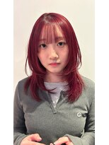 ブローチ(broche)&nbsp;チェリーレッド