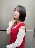 GRAND LINE北村斗和　シースルーバング質感柔らかボブ