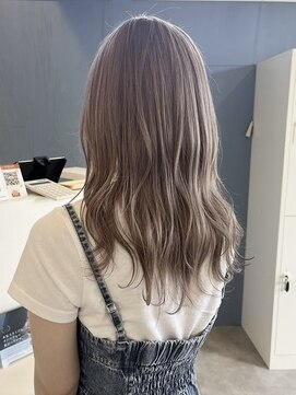 プラス ファースト ヘア(Plus 1st) ほんのりピンクミルクティー×ゆるふわウェーブ×ケアブリーチ