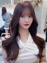 ユニ 原宿(uni)&nbsp;#62/韓国/韓国風/レイヤーカット/後れ毛/くびれヘア/前髪/原宿