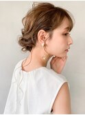 結婚式ドレスヘア編みおろし三つ編み表参道モテ髪#02af0425