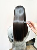 黒髪×ツヤ　髪質改善ストレートロング
