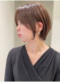 ハイライトバレイヤージュダブルカラーショートカット30代40代