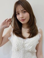 コート 表参道(Cote)&nbsp;cote　ミディアム　レイヤー　レイヤーカット　丸顔