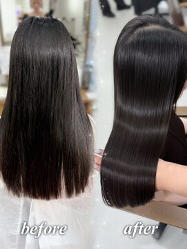 ハピネス 梅田茶屋町店(HAPPINESS) 韓国風/レイヤーカット/顔周り/顔まわり/髪質改善/ベージュ