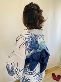 浴衣×ヘアで夏祭り映え◎浴衣ヘアセットで主役級に！