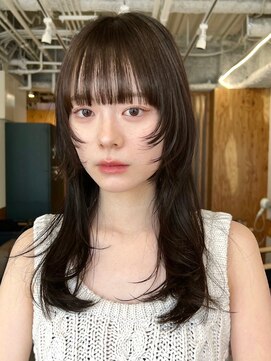 ノイカーム(noi Calm) 髪質改善トリートメントミルクティーベージュカラーくびれヘア