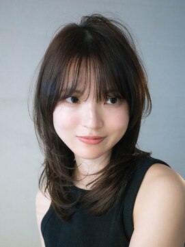 サーカス バイ ビュートリアム 青山(CIRCUS by BEAUTRIUM) 小顔ミディアムレイヤーシースルーバング青山表参道20代30代40代