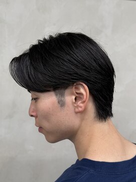 ニコ トウキョウ ロジック(nico TOKYO Logic) メンズセンターパートニュアンスパーマアップバング