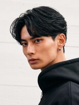 フィフス 渋谷(fifth)&nbsp;渋谷大人フェザーパーマメンズカットセンターパートナチュラル