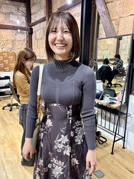 ディレクト(Direct) ショートボブハイライトレイヤーカットヘアセット髪質改善天文館