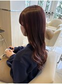 セミロング/イルミナカラー/髪質改善オージュア
