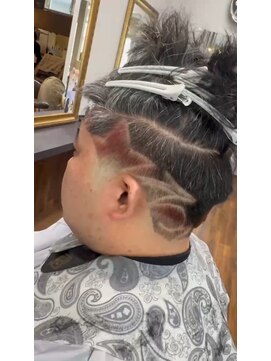 ヒロ(HIRO) バリカンアート　星＆桜吹雪