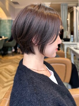 ロンド 銀座(Lond) ☆【春日】オリーブグレー/ショート/顔周りレイヤー/髪質改善40