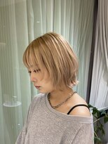 ザザ ZA/ZA 神楽坂&nbsp;かわいいけど少しアンニュイなウルフボブ  神楽坂美容室