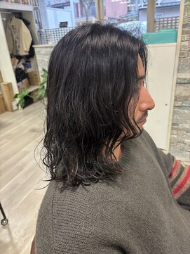 アンサ 伏見桃山店(ANSA) 色気ウェーブメンズロング