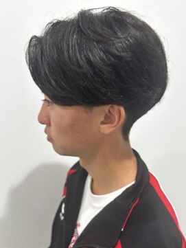 リオールバイニアウ(RE:ALL by Niau) メンズセンターパートニュアンスパーマスパイラルパーマ刈り上げ