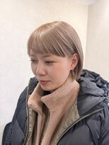 ロイ(Roi.)&nbsp;【Roi.】ショートボブ×大人可愛いピンクベージュ