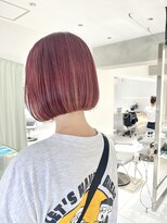 レイズ 国分寺店(RAYS)&nbsp;ベリーピンク・１ブリーチ・ミニボブ[国分寺]