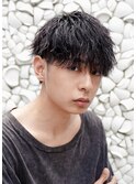 フリックパーマ/ツーブロックショート/韓国風マッシュ