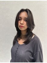 アース 金山店(HAIR&MAKE EARTH)&nbsp;レイヤーカット＋ダークオリーブカラー