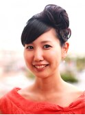 編みこみ夜会巻き