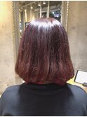 インナーカラー×チェリーピンク