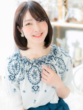 モッズヘア 上尾西口店(mod's hair) *mod's上尾*前下がりエレガント大人ボブa