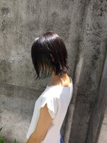 ヘアーディレクションイアス (HAIR DIRECTION eAs) ボブ×インナーカラー《ブルー》【大垣/eAs】