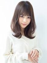 くびれミディでイメチェン前髪/髪質改善ヘア　韓国ヘア