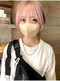 ハイトーン　ミニウルフ　ハイライトカラー/ペールピンク