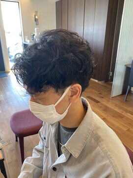 ヘアーラウンジルシェル(HAIR LOUNGE Le ciel) 【さっぱりかっこよく！】刈り上げマッシュ×平巻きパーマ