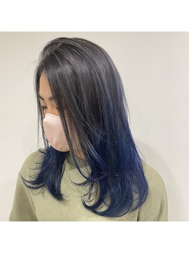 ラフヘアー(LaF) ダブルカラー×グラデーションカラー