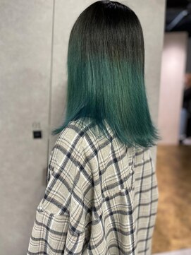 ニーナ ビューティーサロン(NINA Beauty Salon) 派手色グラデ#グラデーション#グリーン