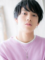 トニーアンドガイ メン 与野駅前店(TONI&GUY MEN)&nbsp;重めバングで目力UP！アッシュブラックくせ毛ショートg与野