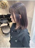 ラベンダーカラーイヤリングカラーケアブリーチダブルカラー韓国