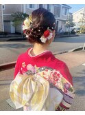 成人式 卒業式 ヘアアレンジ シニヨン