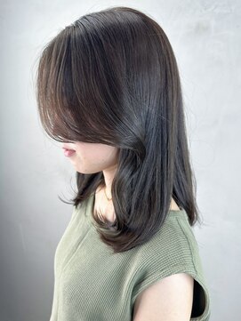 アイティーバイアルバム 下北沢店(IT by ALBUM) ナチュラルミディ_マチルダボブピンクベージュ_ba461482