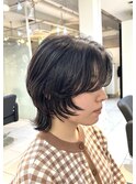 *ハンサムショートウルフカットミディアムウルフレイヤーカット