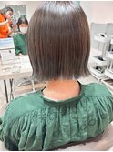 ナチュラルにオシャレ!?◎ナチュラル裾カラー×ぷつっとボブ◎