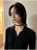 ウルフカット　レイヤーカット　ワンホンヘア