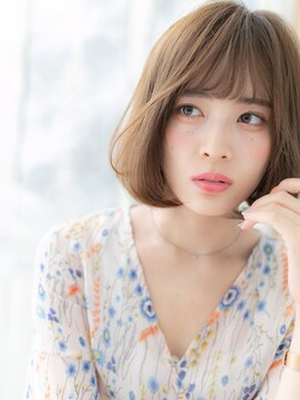 モッズヘア 越谷(mod's hair) 耳かけオリーブベージュ小顔前下がり丸みボブh3越谷20代30代40代