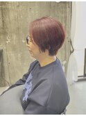 白髪ぼかしハイライトショート